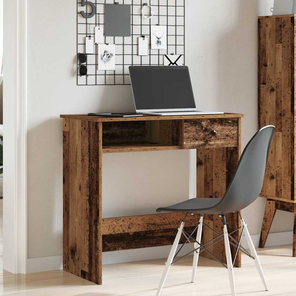 Desk Old Wood 80x40x75 cm Engineered Wood