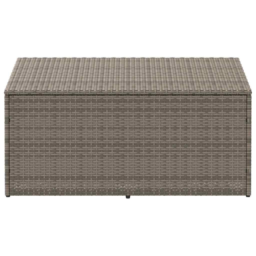 Garden Storage Box Grey 110x50x58 cm Poly Rattan