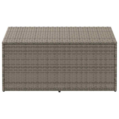 Garden Storage Box Grey 110x50x58 cm Poly Rattan