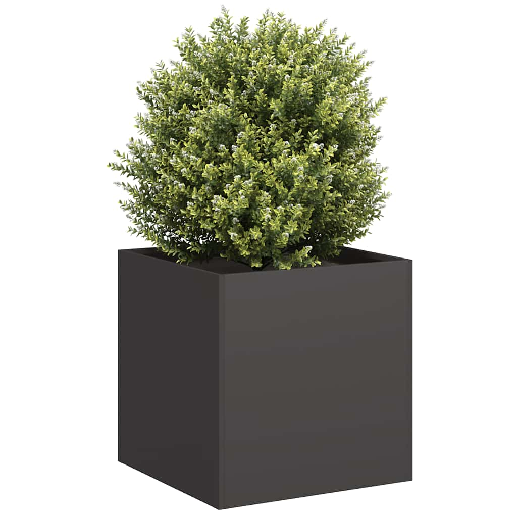 Planter Black 40x40x40 cm Cold-rolled Steel