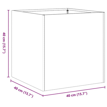 Planter Anthracite 40x40x40 cm Cold-rolled Steel