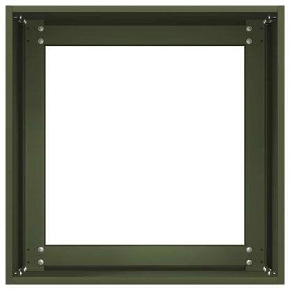 Planter Olive Green 40x40x40 cm Cold-rolled Steel