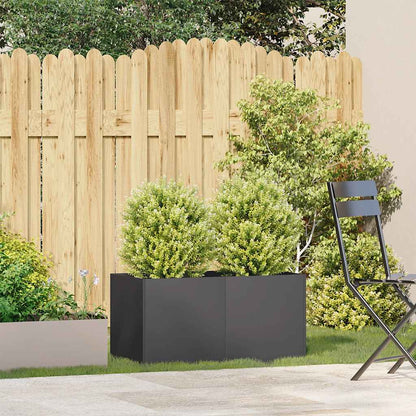 Planter Black 80x40x40 cm Cold-rolled Steel