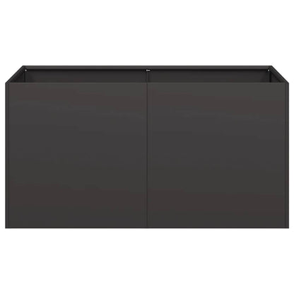 Planter Black 80x40x40 cm Cold-rolled Steel