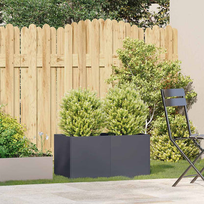 Planter Anthracite 80x40x40 cm Cold-rolled Steel