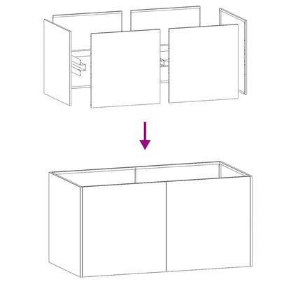 Planter 80x40x40 cm Galvanised Steel