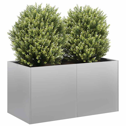 Planter 80x40x40 cm Galvanised Steel