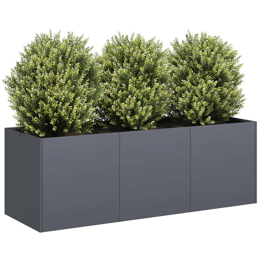 Planter Anthracite 120x40x40 cm Cold-rolled Steel