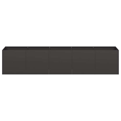 Planter Black 200x40x40 cm Cold-rolled Steel