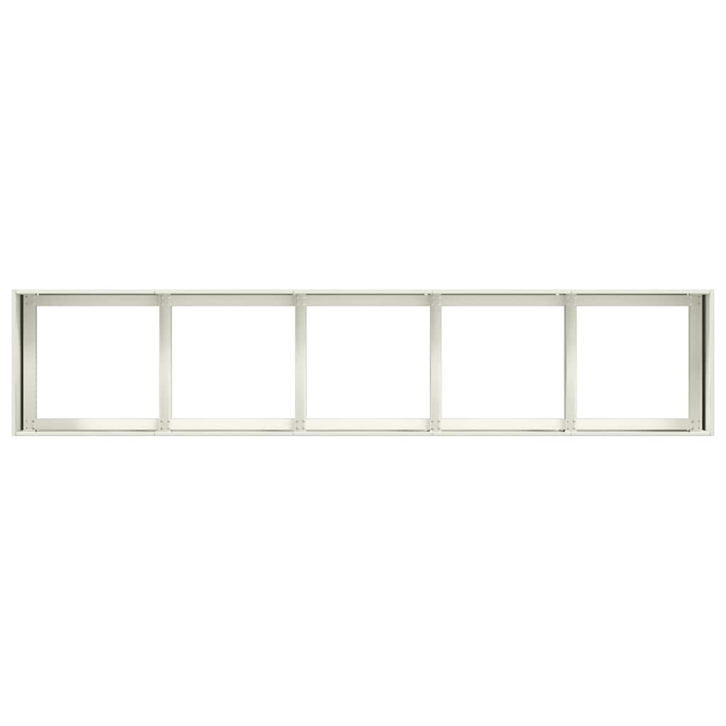 Planter White 200x40x40 cm Cold-rolled Steel