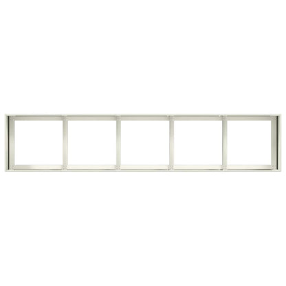 Planter White 200x40x40 cm Cold-rolled Steel