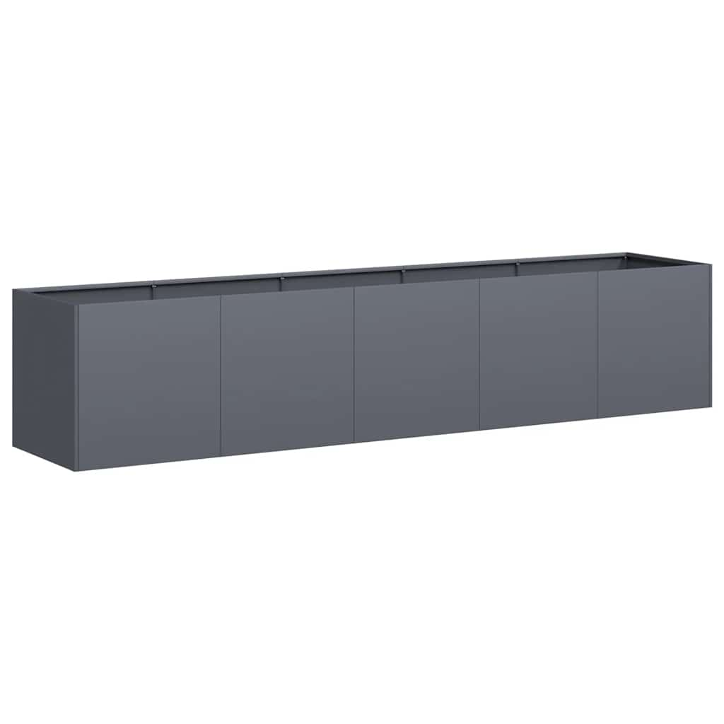 Planter Anthracite 200x40x40 cm Cold-rolled Steel