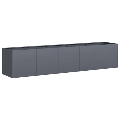 Planter Anthracite 200x40x40 cm Cold-rolled Steel