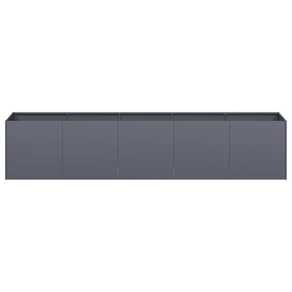 Planter Anthracite 200x40x40 cm Cold-rolled Steel