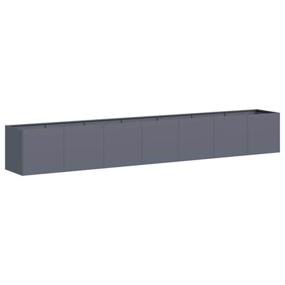 Planter Anthracite 280x40x40 cm Cold-rolled Steel