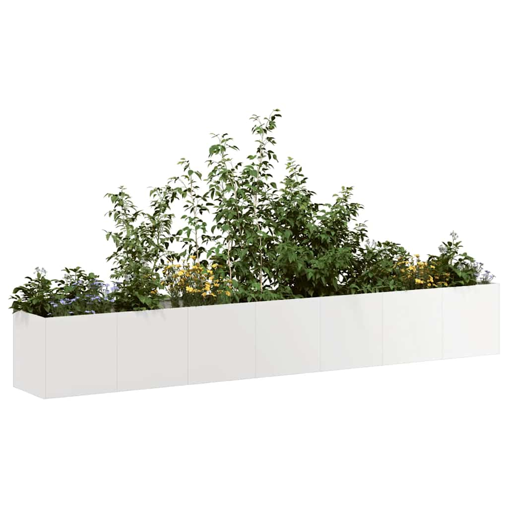 Planter 280x40x40 cm Stainless Steel