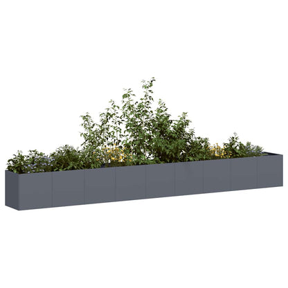 Planter Anthracite 360x40x40 cm Cold-rolled Steel