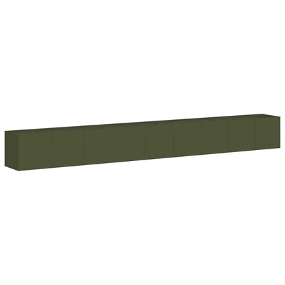 Planter Olive Green 360x40x40 cm Cold-rolled Steel