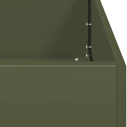 Planter Olive Green 360x40x40 cm Cold-rolled Steel