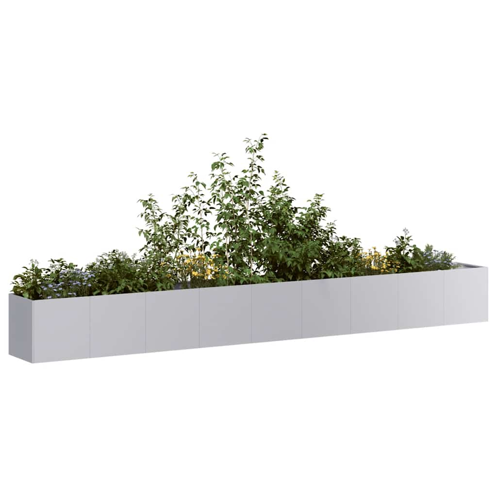 Planter 360x40x40 cm Galvanised Steel