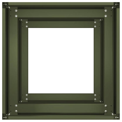 Planter Olive Green 40x40x80 cm Cold-rolled Steel