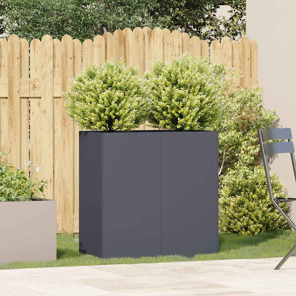 Planter Anthracite 80x40x80 cm Cold-rolled Steel