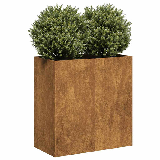 Planter Rusty 80x40x80 cm Weathering Steel