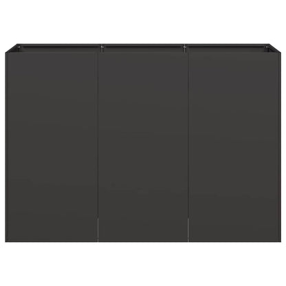 Planter Black 120x40x80 cm Cold-rolled Steel