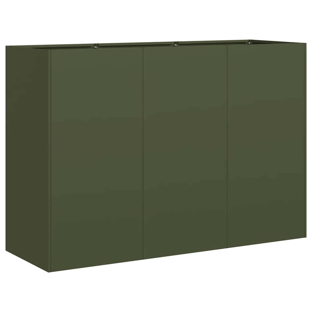 Planter Olive Green 120x40x80 cm Cold-rolled Steel