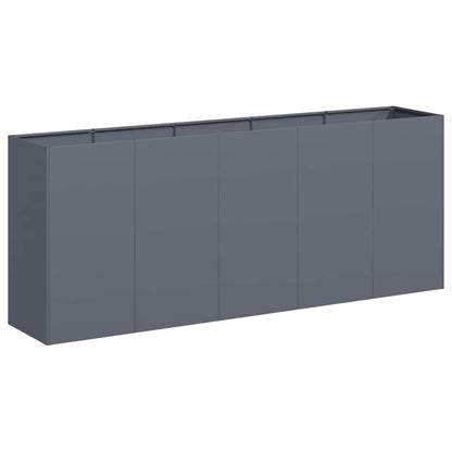 Planter Anthracite 200x40x80 cm Cold-rolled Steel