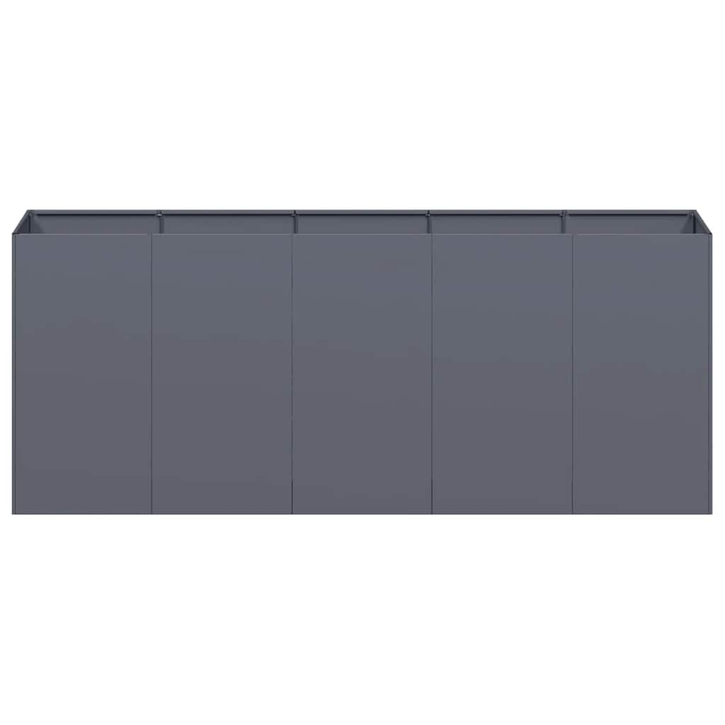 Planter Anthracite 200x40x80 cm Cold-rolled Steel