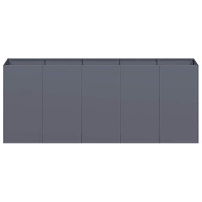 Planter Anthracite 200x40x80 cm Cold-rolled Steel