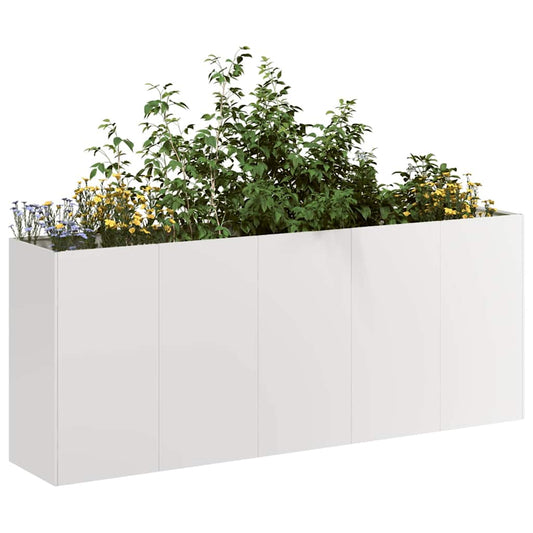 Planter 200x40x80 cm Stainless Steel