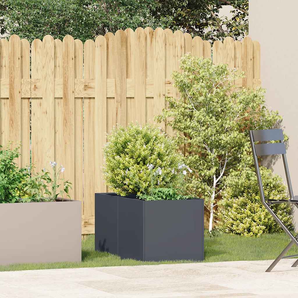 Planter Anthracite 40x80x40 cm Cold-rolled Steel