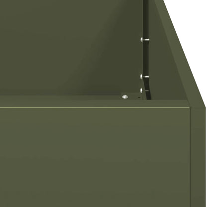 Planter Olive Green 40x80x40 cm Cold-rolled Steel