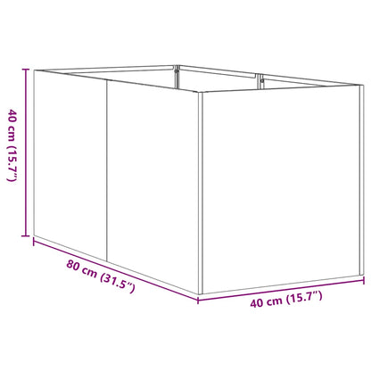 Planter Olive Green 40x80x40 cm Cold-rolled Steel