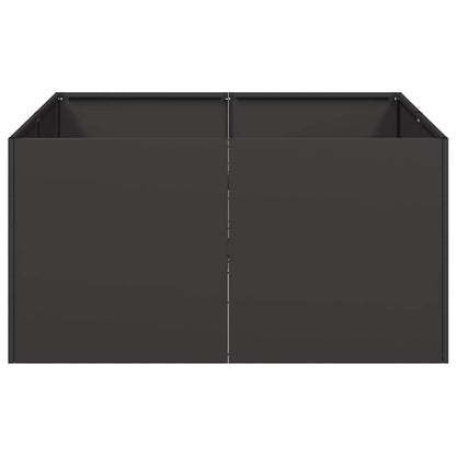 Planter Black 80x80x40 cm Cold-rolled Steel