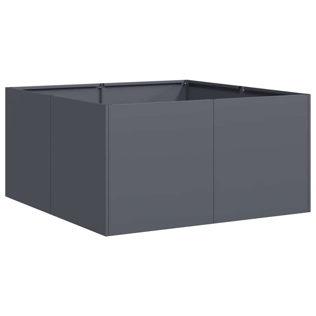 Planter Anthracite 80x80x40 cm Cold-rolled Steel