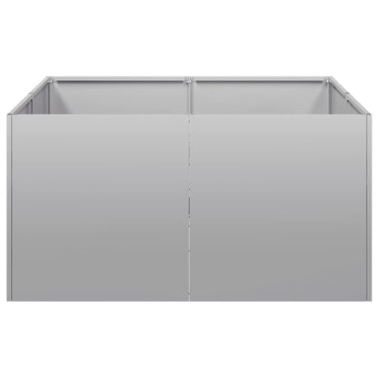 Planter 80x80x40 cm Galvanised Steel