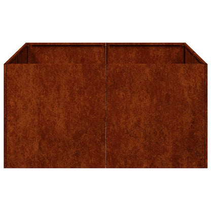 Planter Rusty 80x80x40 cm Weathering Steel