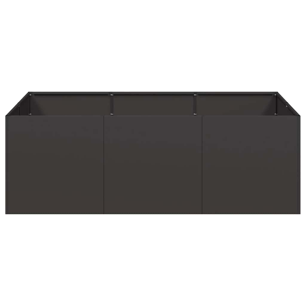 Planter Black 120x80x40 cm Steel