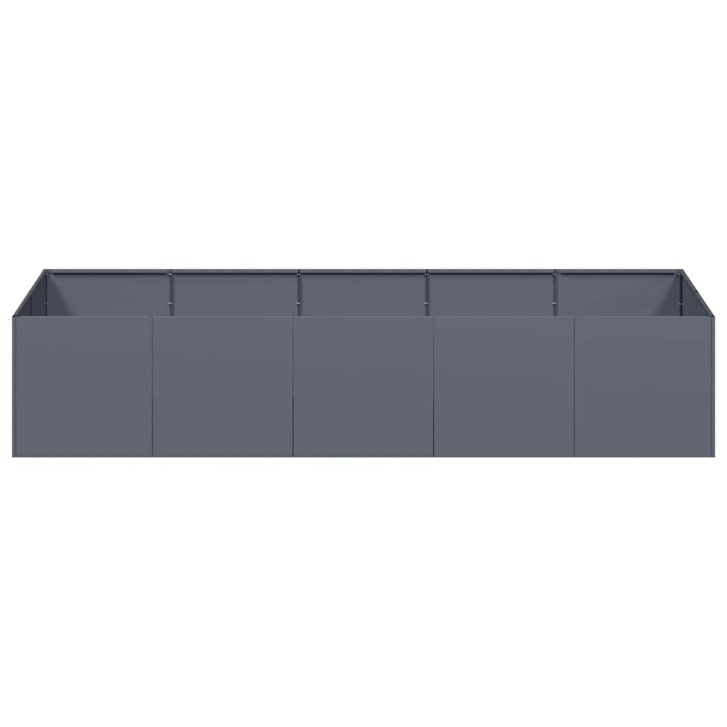 Planter Anthracite 200x80x40 cm Steel