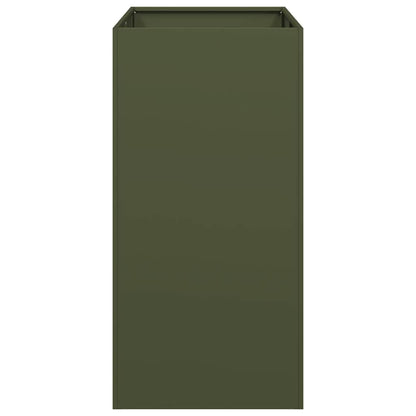 Planter Olive Green 40x80x80 cm Steel