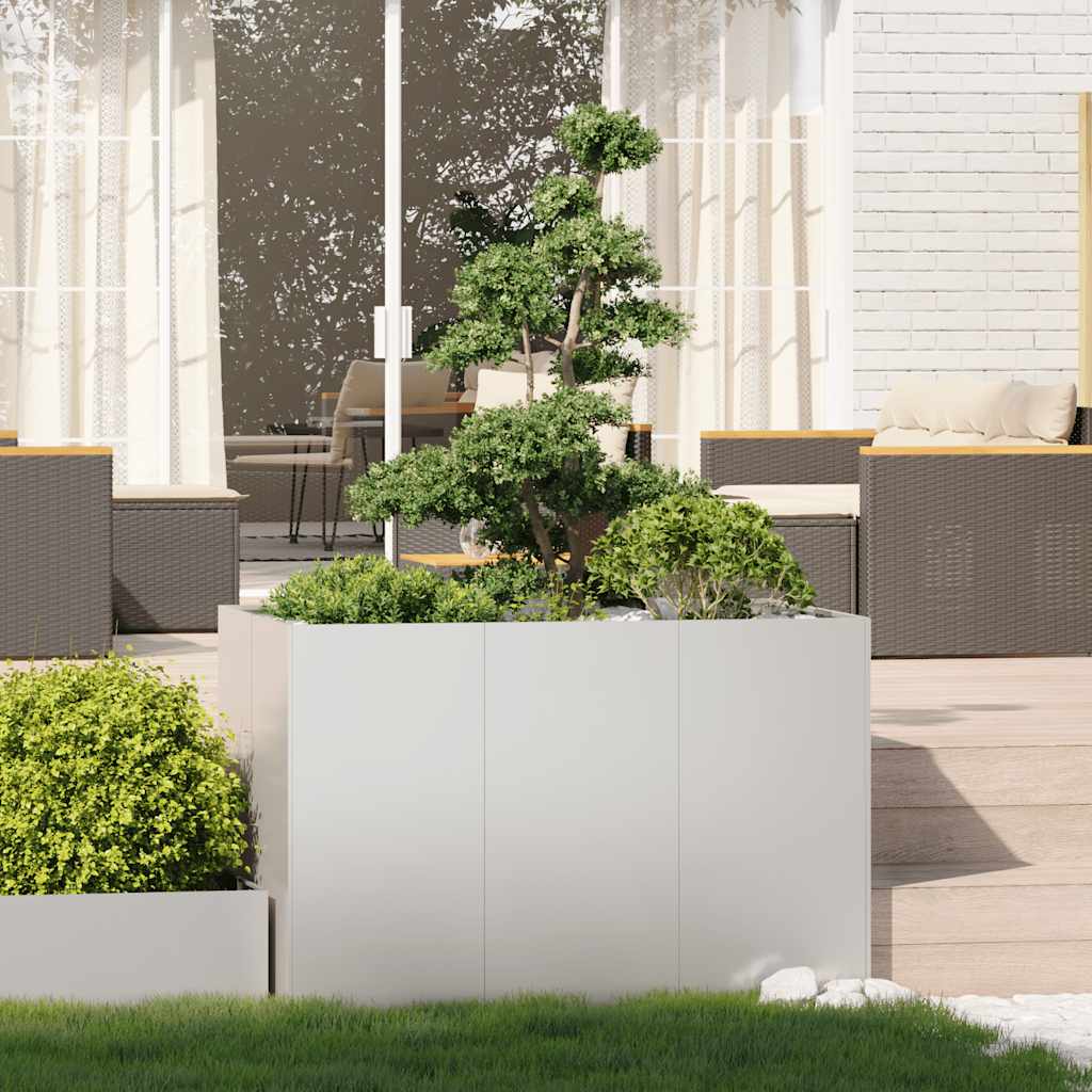 Planter 120x80x80 cm Stainless Steel