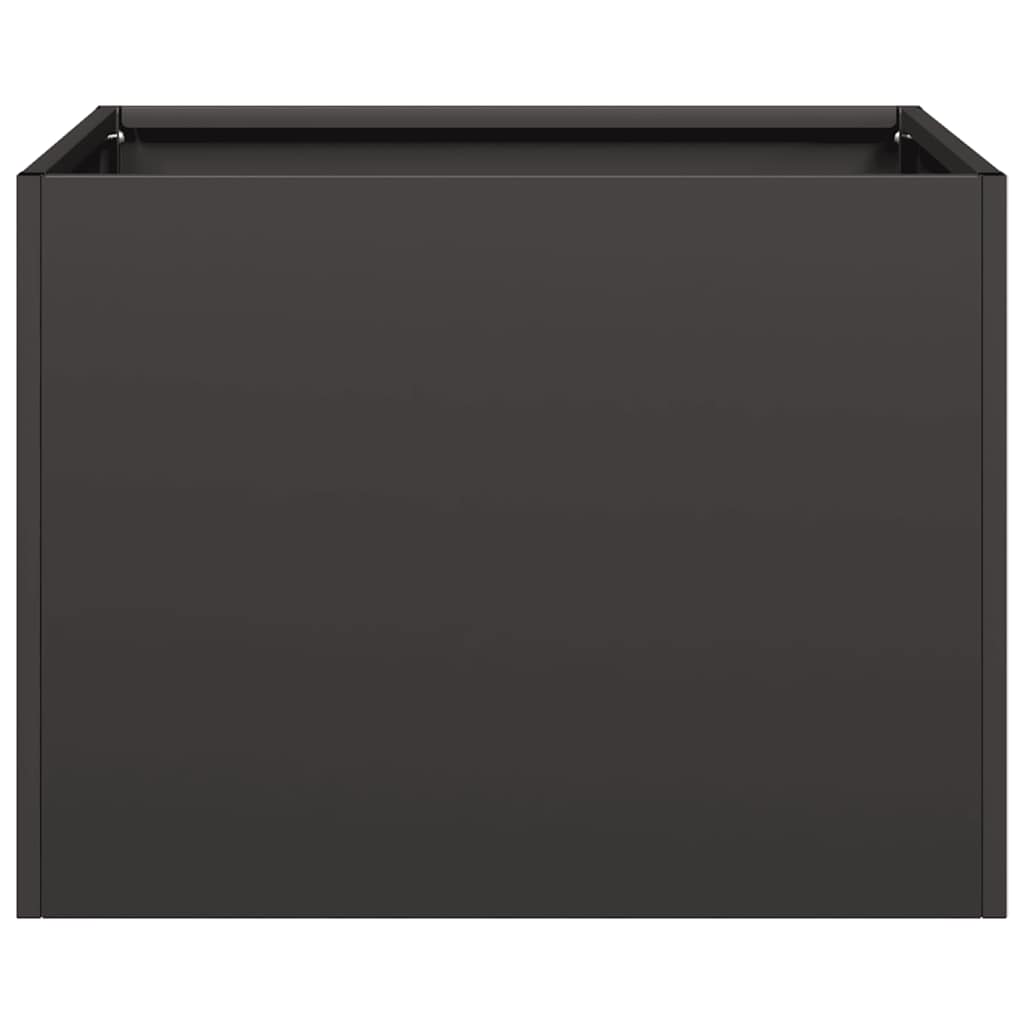 Planter Black 40x40x30 cm Steel