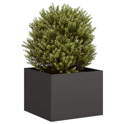 Planter Black 40x40x30 cm Steel