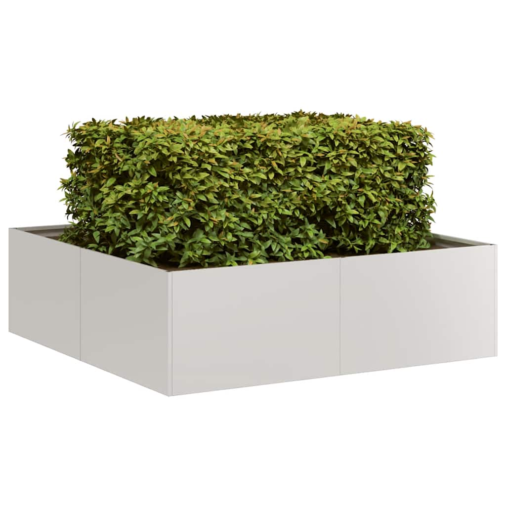 Planter 100x100x30 cm Stainless Steel