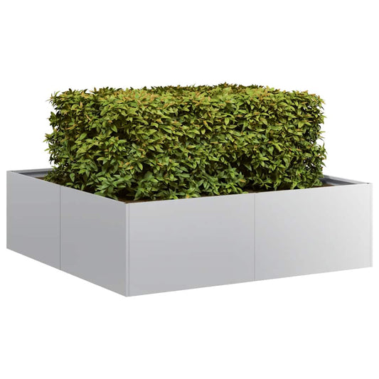 Planter 100x100x30 cm Galvanised Steel