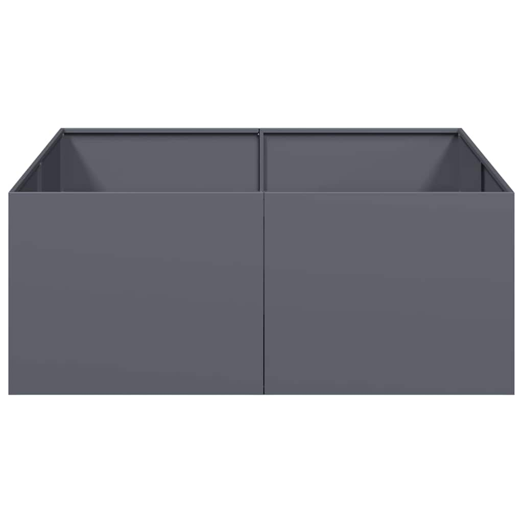 Planter Anthracite 100x100x40 cm Steel