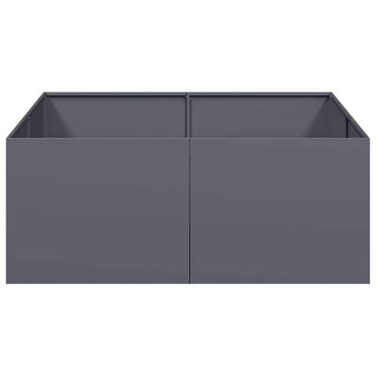 Planter Anthracite 100x100x40 cm Steel